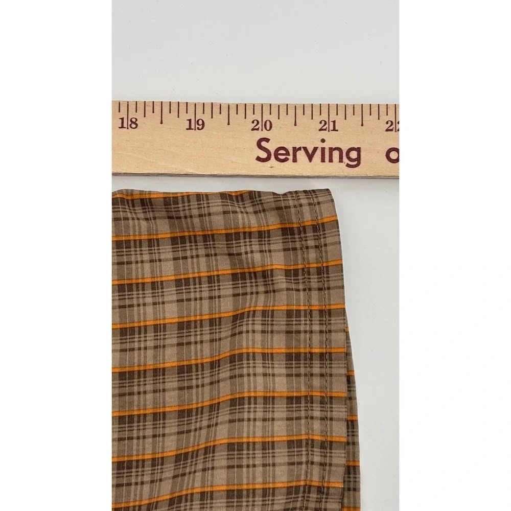 The North Face Mens Brown Plaid Stretch Flat Front Shorts CFX0 Size 38